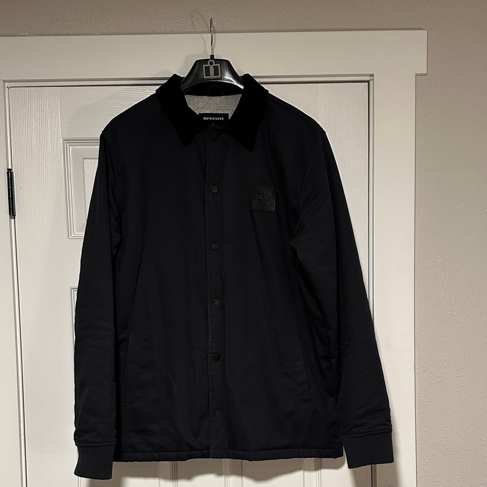 Quiksilver Black Button-Up Jacket